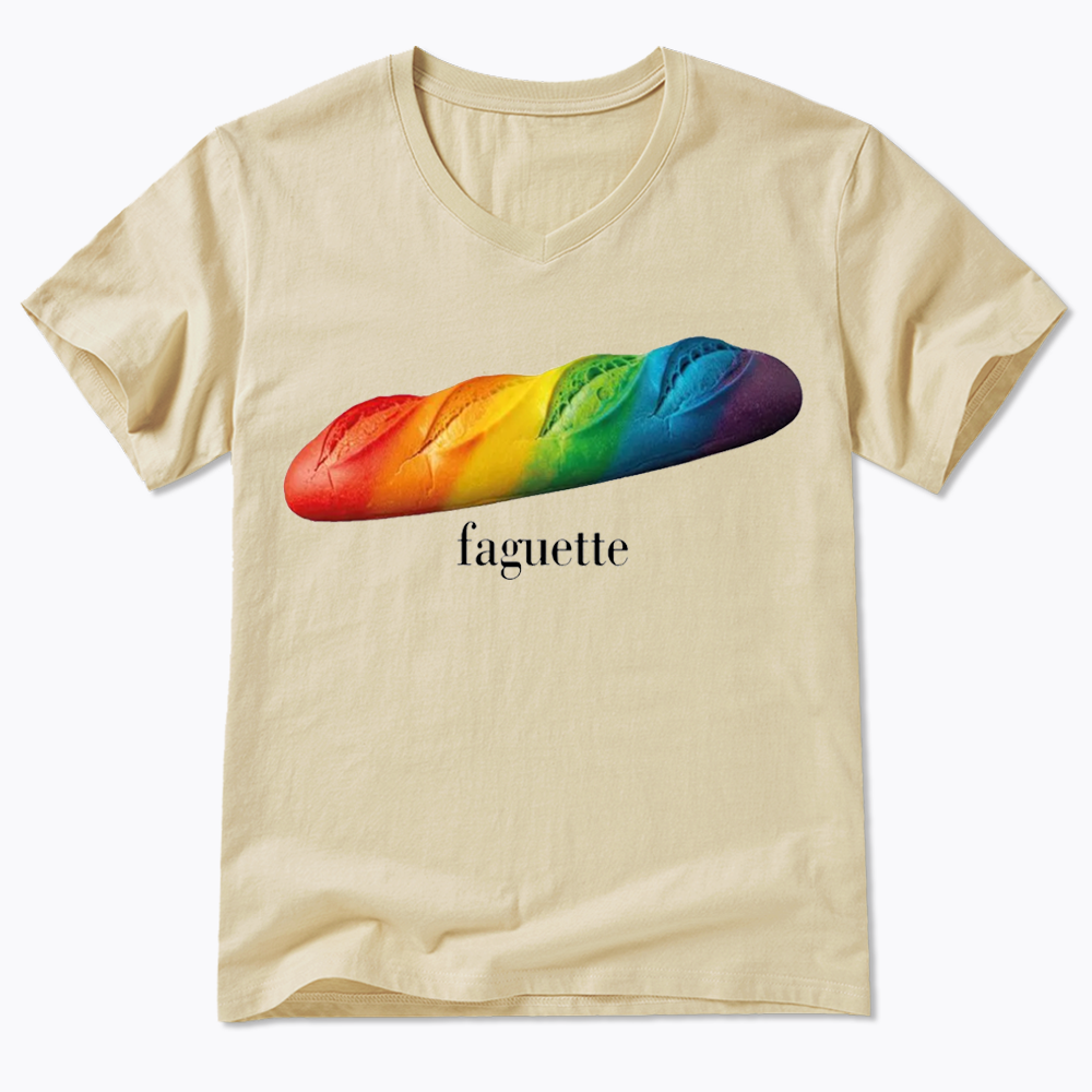 Faguette LGBT Comfort Colors V-Neck Classic T-Shirts