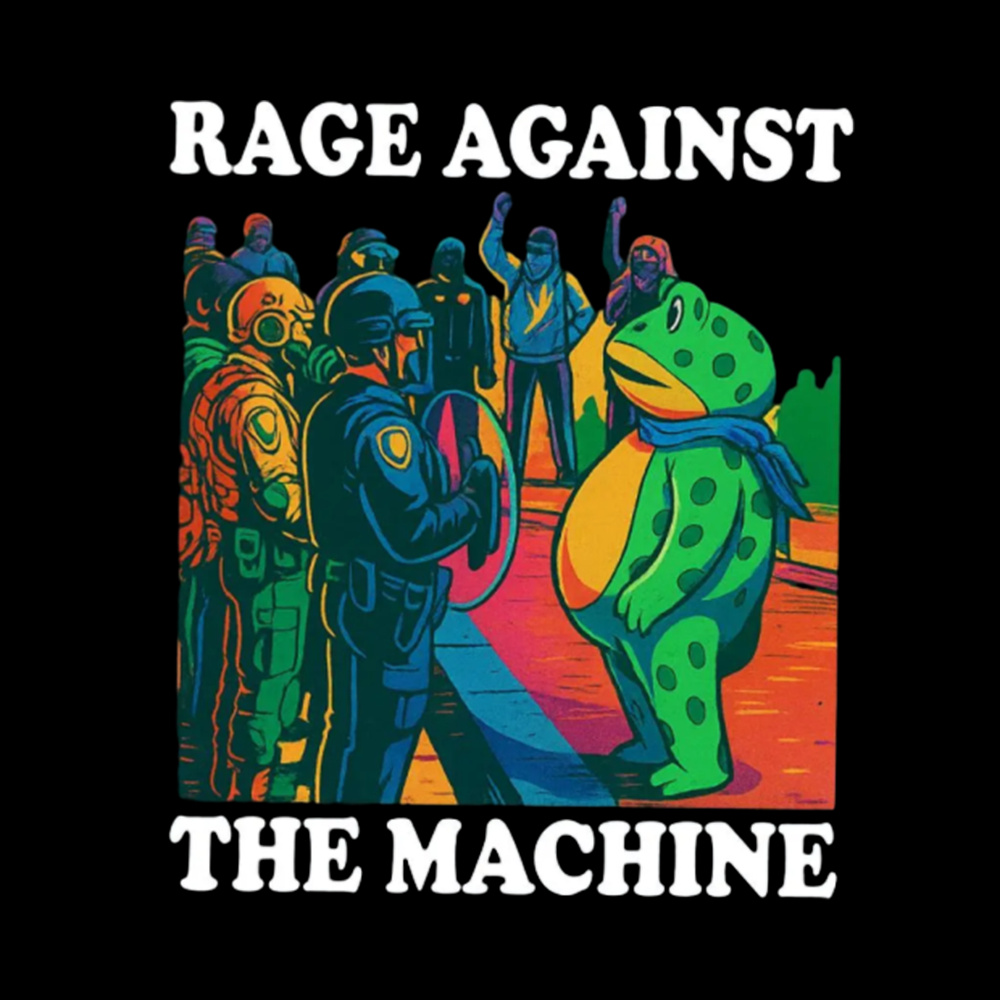 Comfort Colors Portland Frog Protest V-Neck Classic T-Shirts