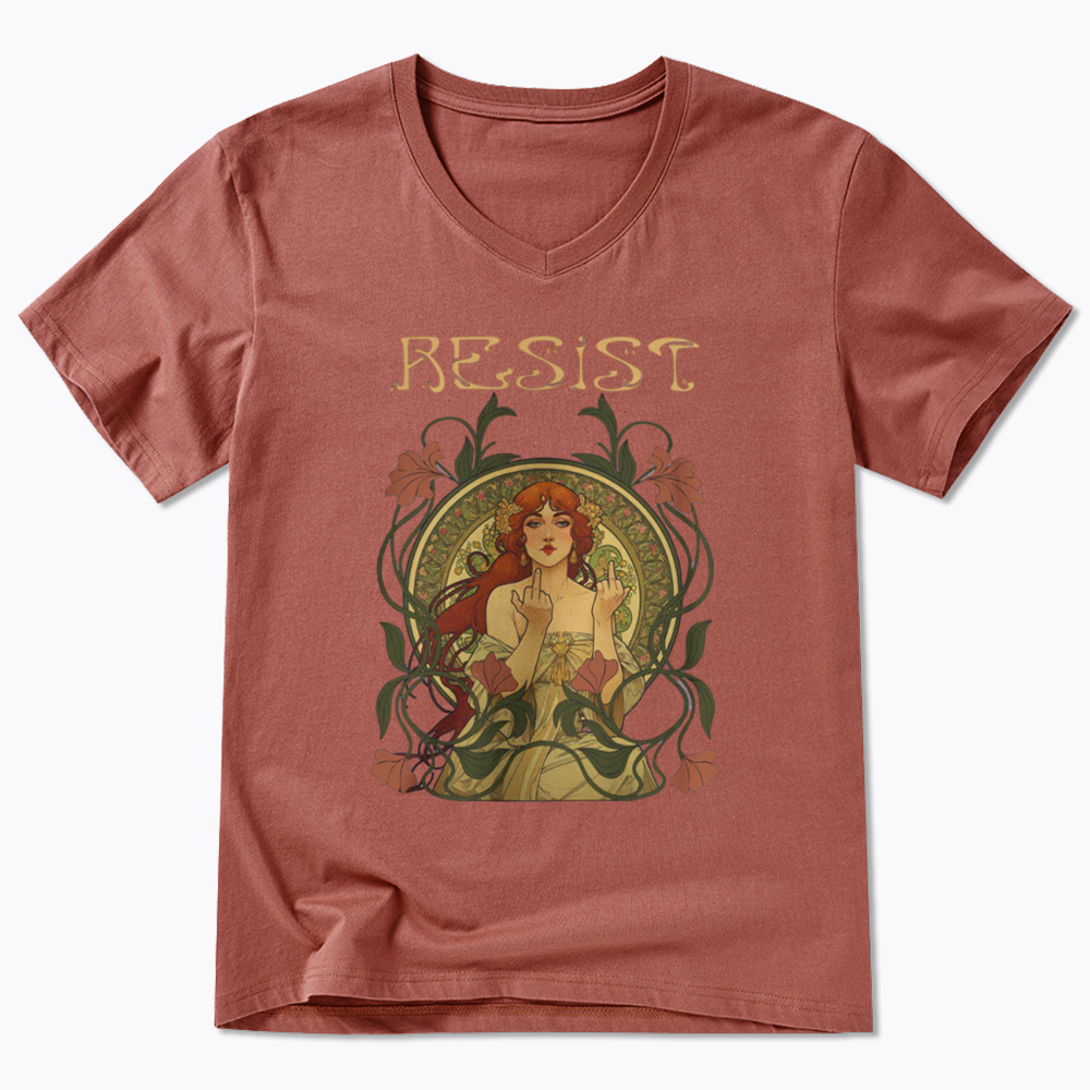 Resist V-Neck Classic T-Shirts