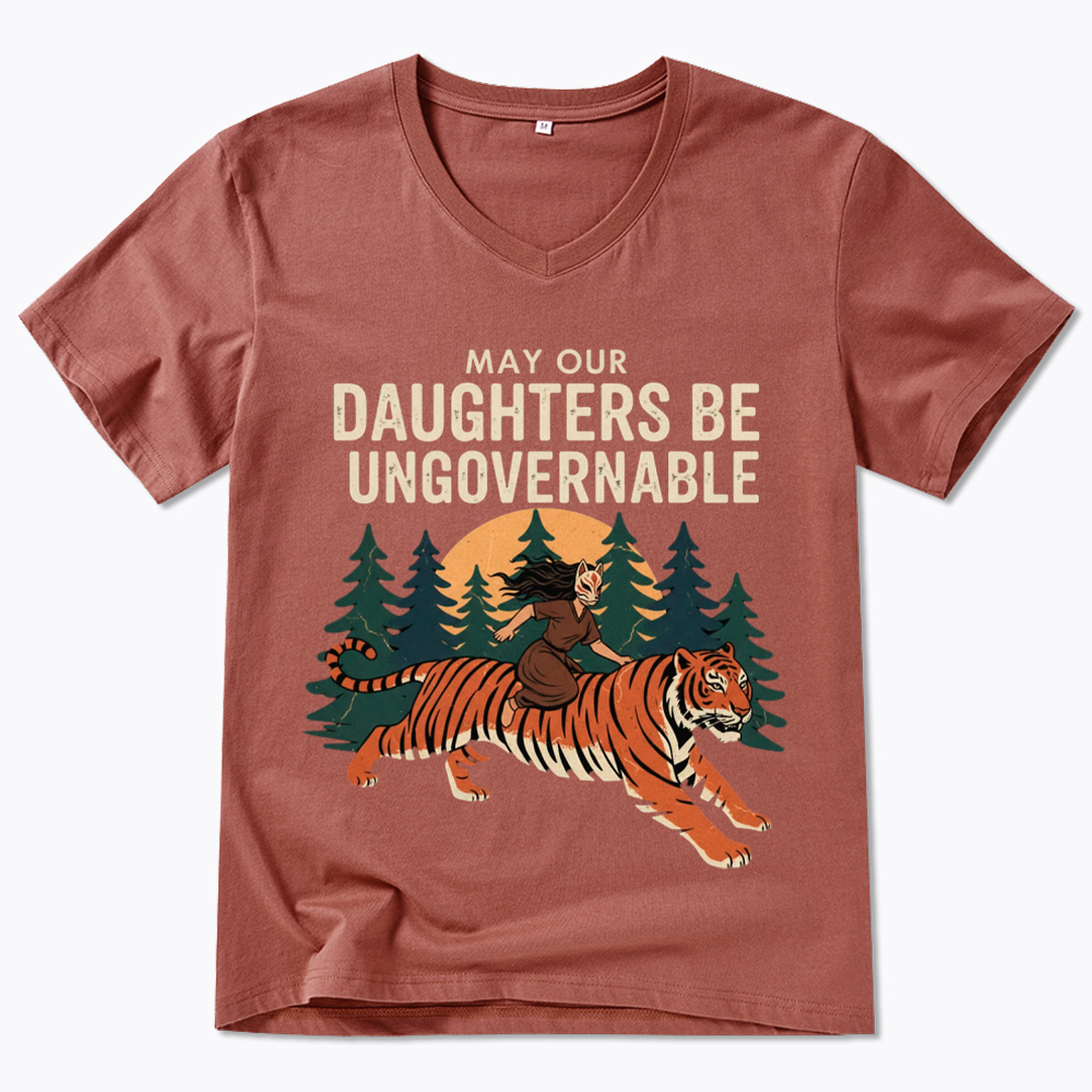 May Our Daughters Be Ungovernable V-Neck Classic T-Shirt