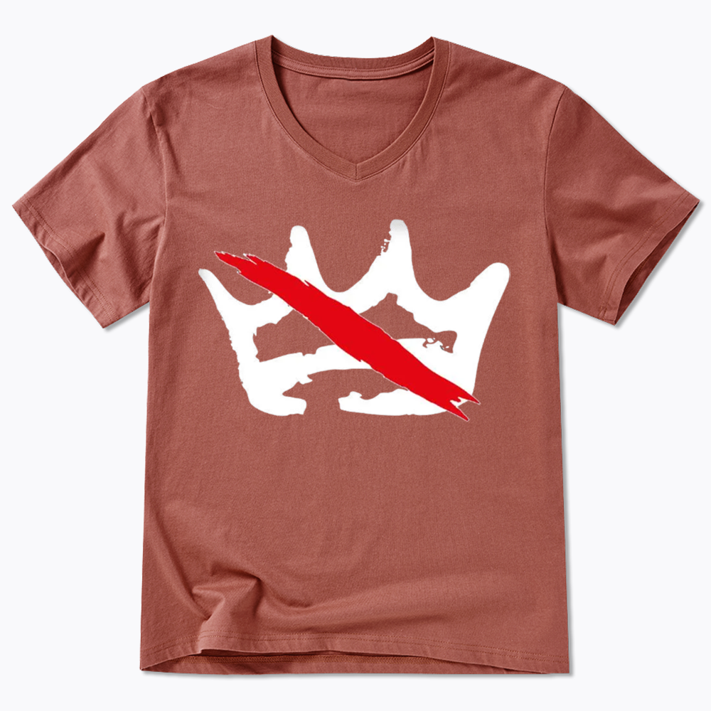 No Kings V-Neck Classic T-Shirts