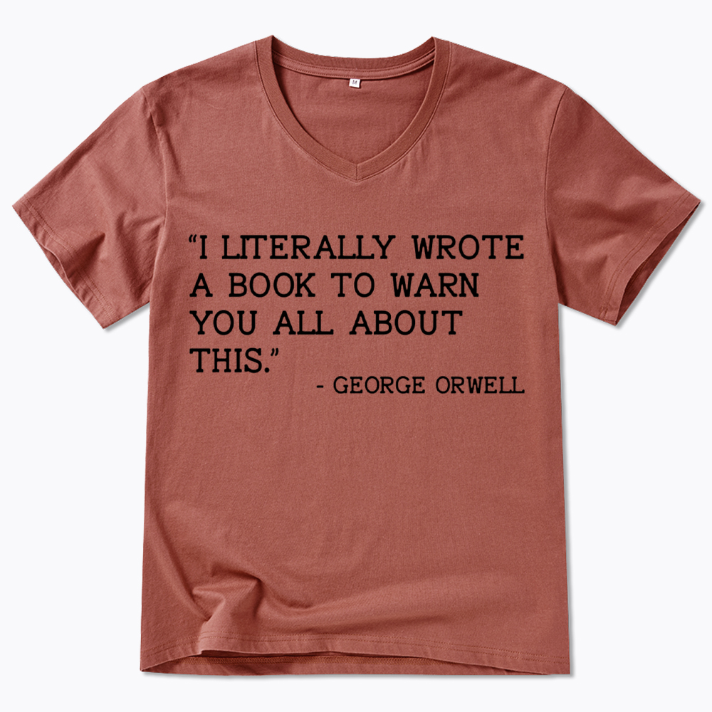 I Literally Wrote a Book to Warn You All About This V-Neck Classic T-Shirt