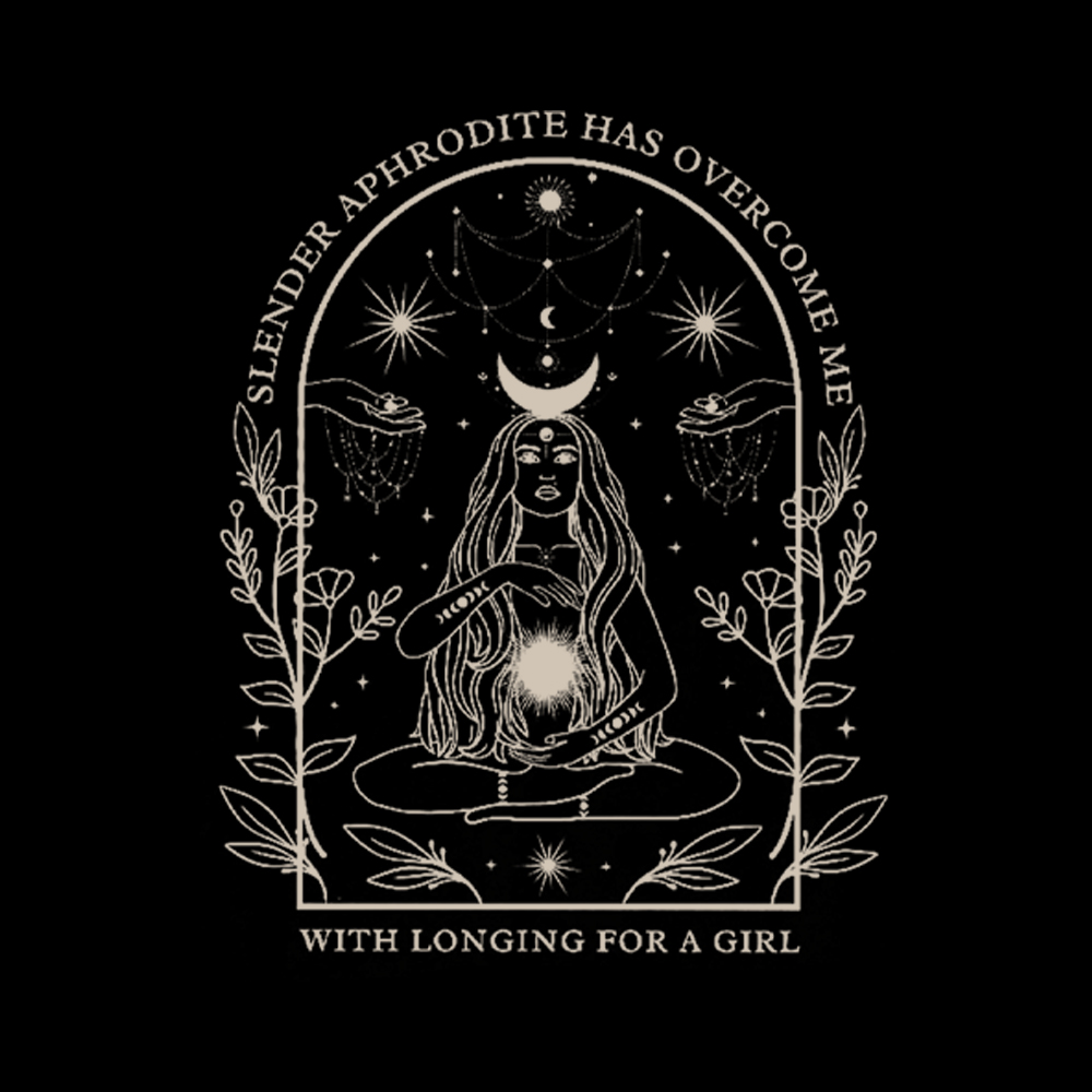 Slender Aphrodite Has Overcome Me with Longing for a Girl V-Neck Classic T-Shirt