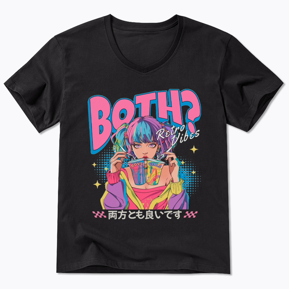 Bisexual Pride Why Not Both V-Neck Classic T-Shirt