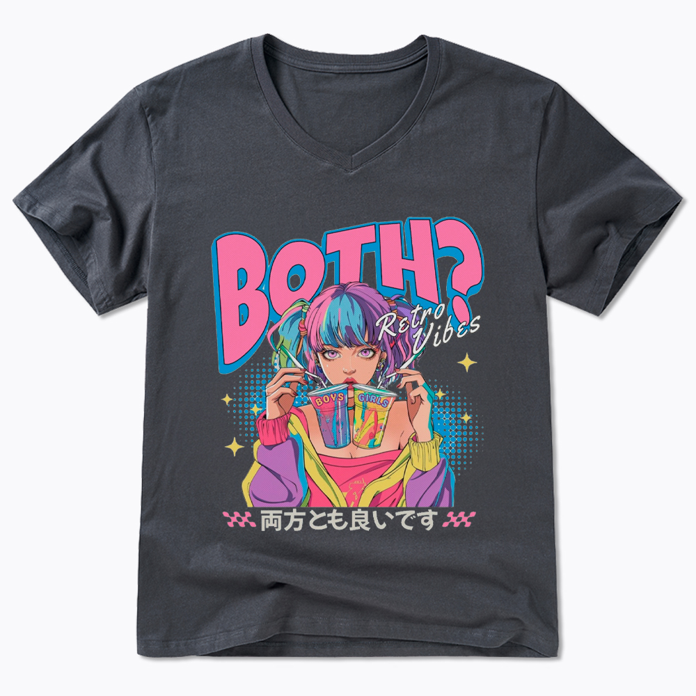 Bisexual Pride Why Not Both V-Neck Classic T-Shirt