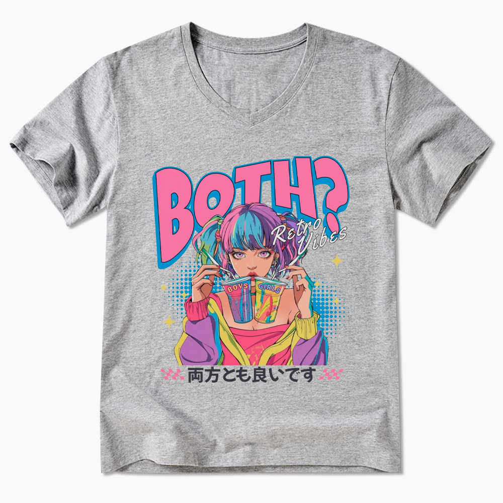 Bisexual Pride Why Not Both V-Neck Classic T-Shirt