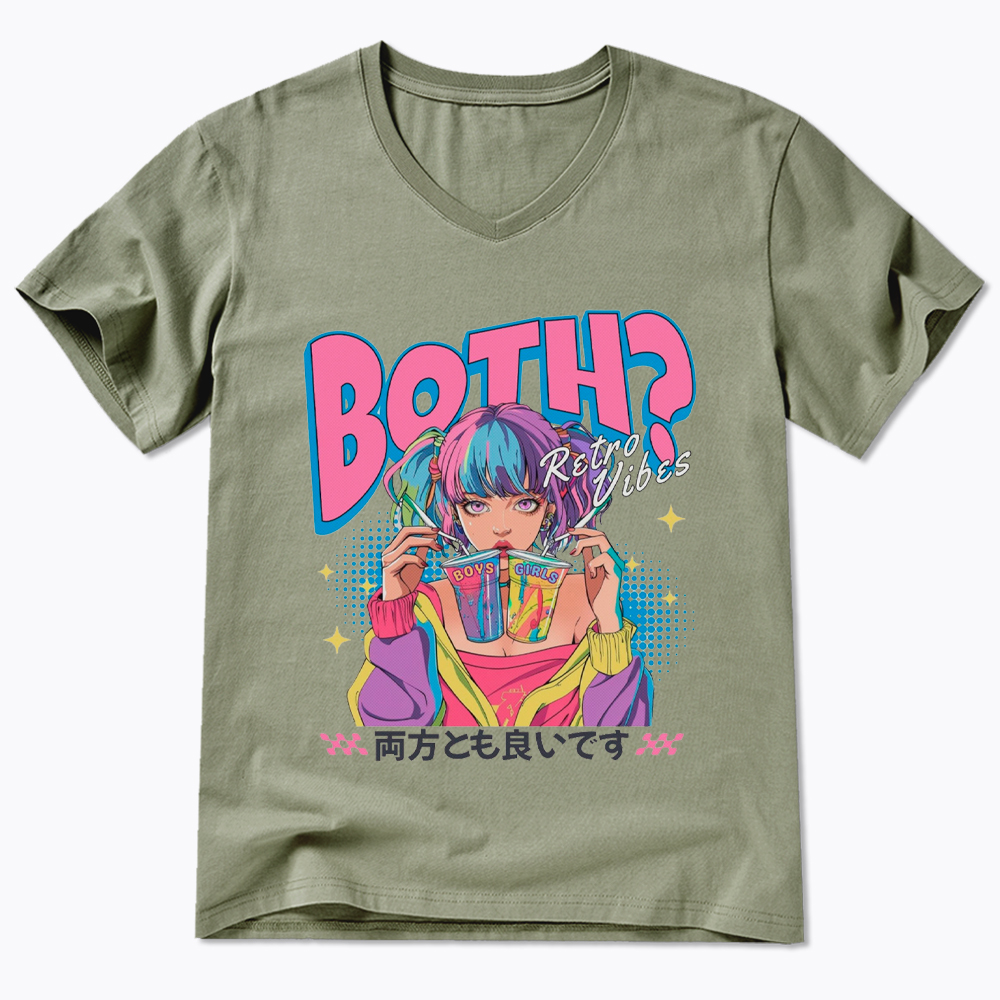 Bisexual Pride Why Not Both V-Neck Classic T-Shirt