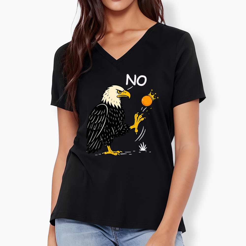 Funny No Kings V-Neck Classic T-Shirt