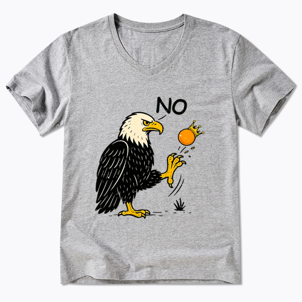 Funny No Kings V-Neck Classic T-Shirt