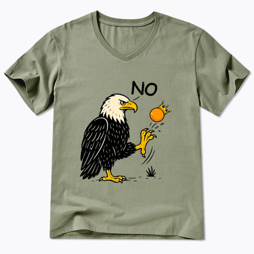 Funny No Kings V-Neck Classic T-Shirt