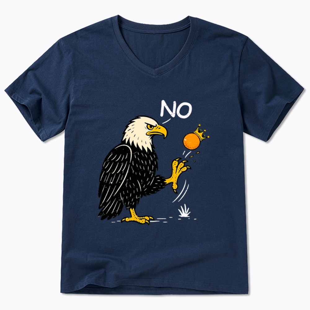 Funny No Kings V-Neck Classic T-Shirt