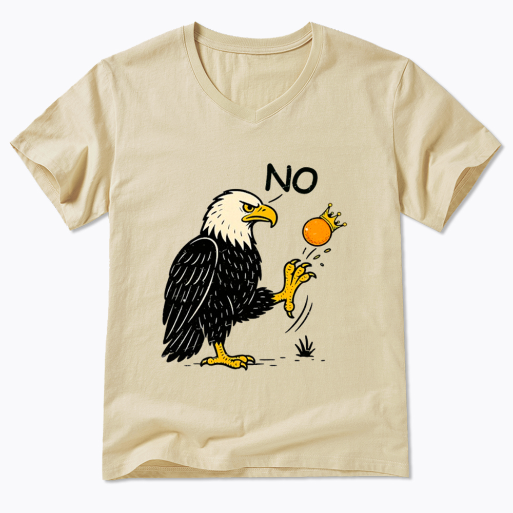 Funny No Kings V-Neck Classic T-Shirt