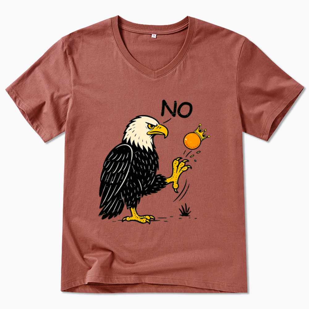 Funny No Kings V-Neck Classic T-Shirt