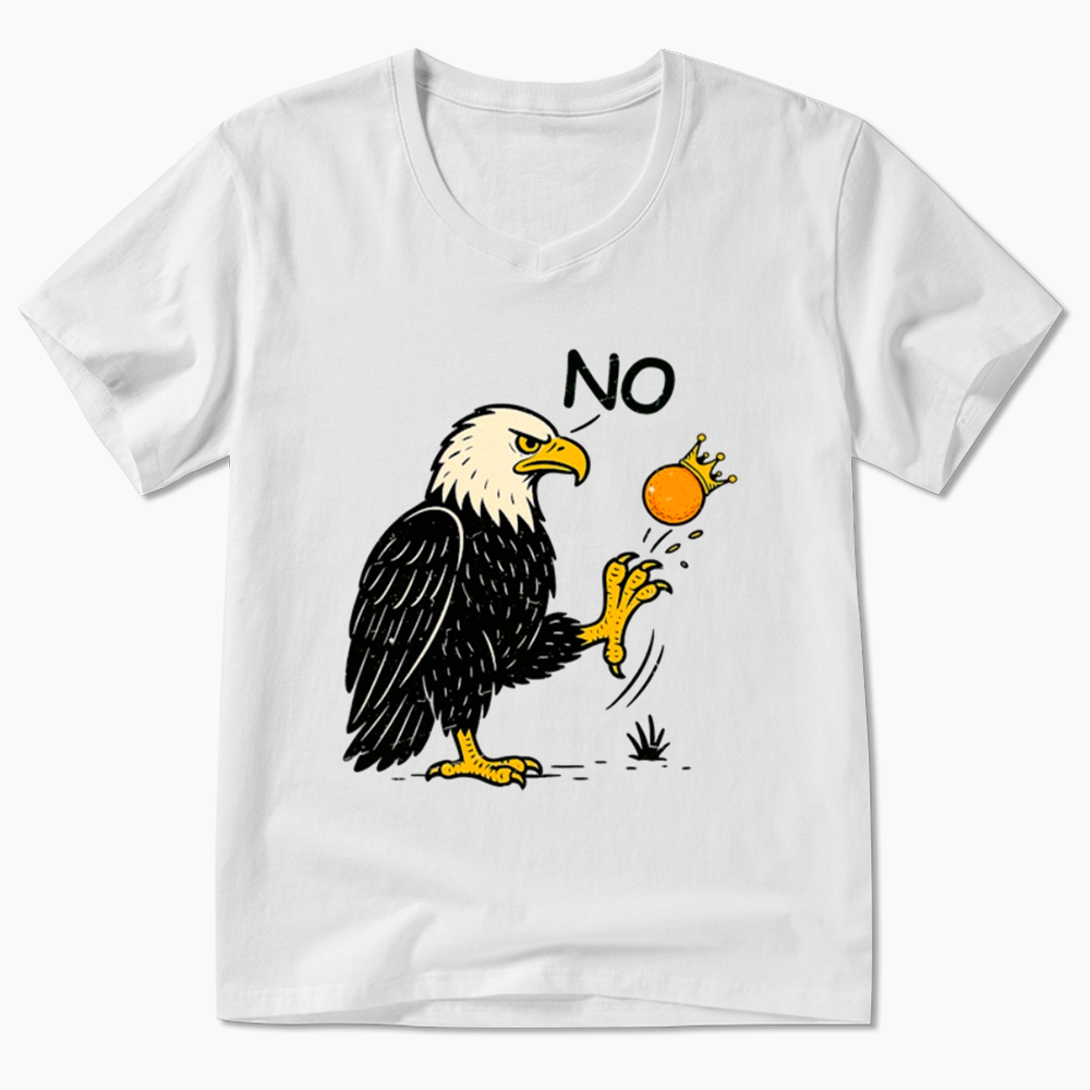 Funny No Kings V-Neck Classic T-Shirt