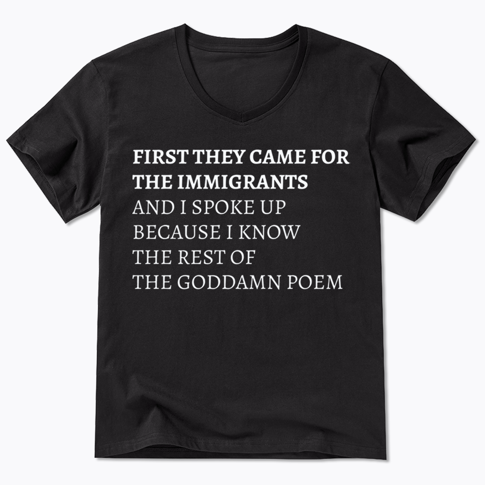 The Goddamn Poem V-Neck Classic T-Shirts