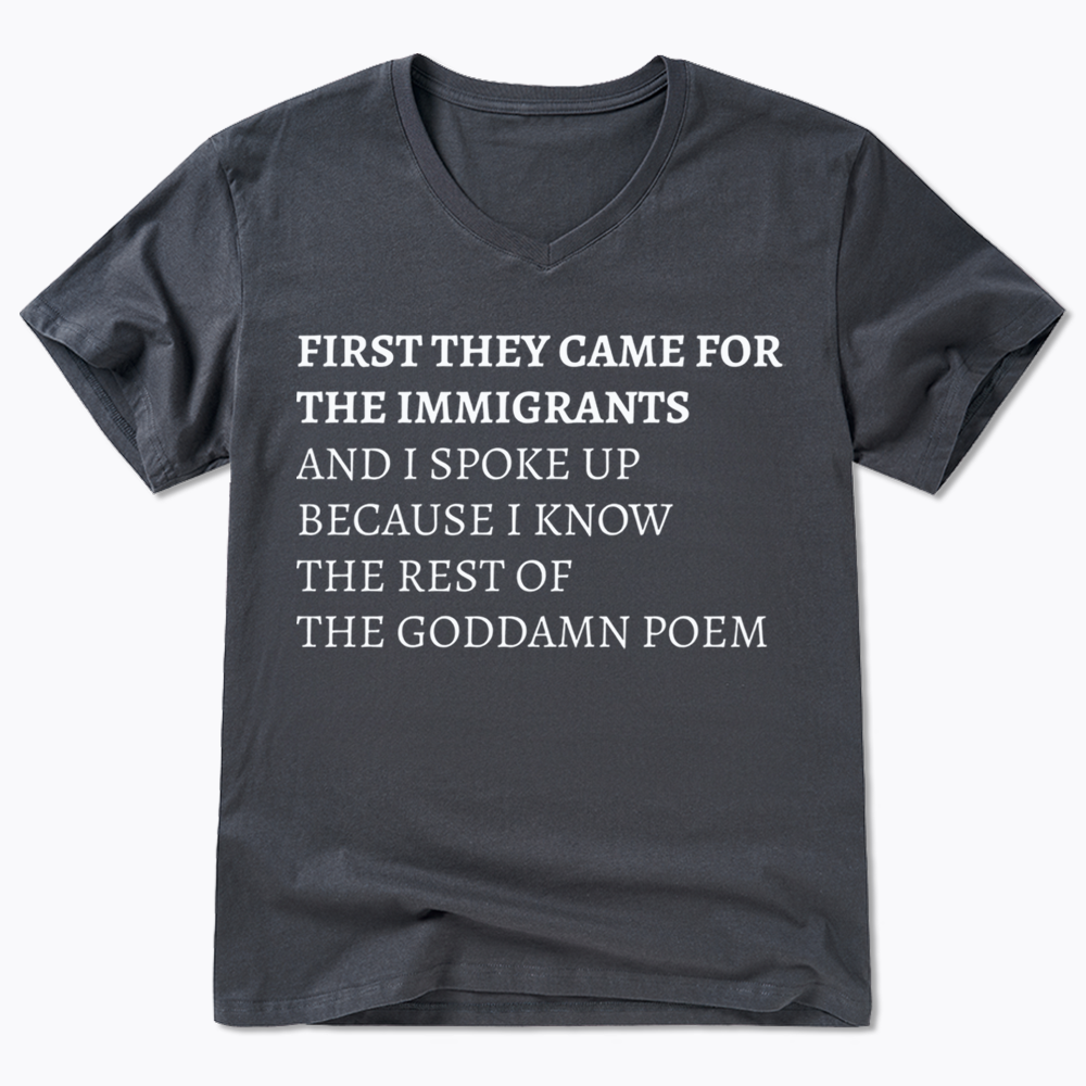 The Goddamn Poem V-Neck Classic T-Shirts