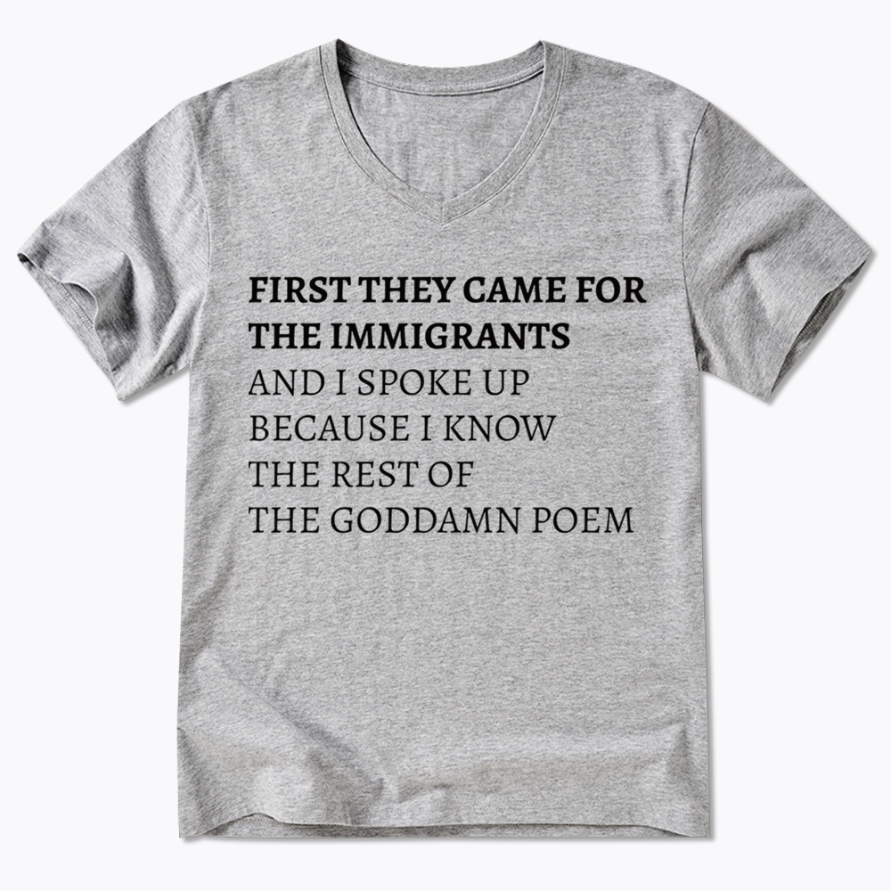 The Goddamn Poem V-Neck Classic T-Shirts