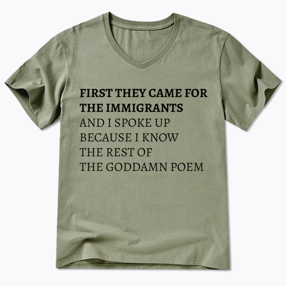 The Goddamn Poem V-Neck Classic T-Shirts