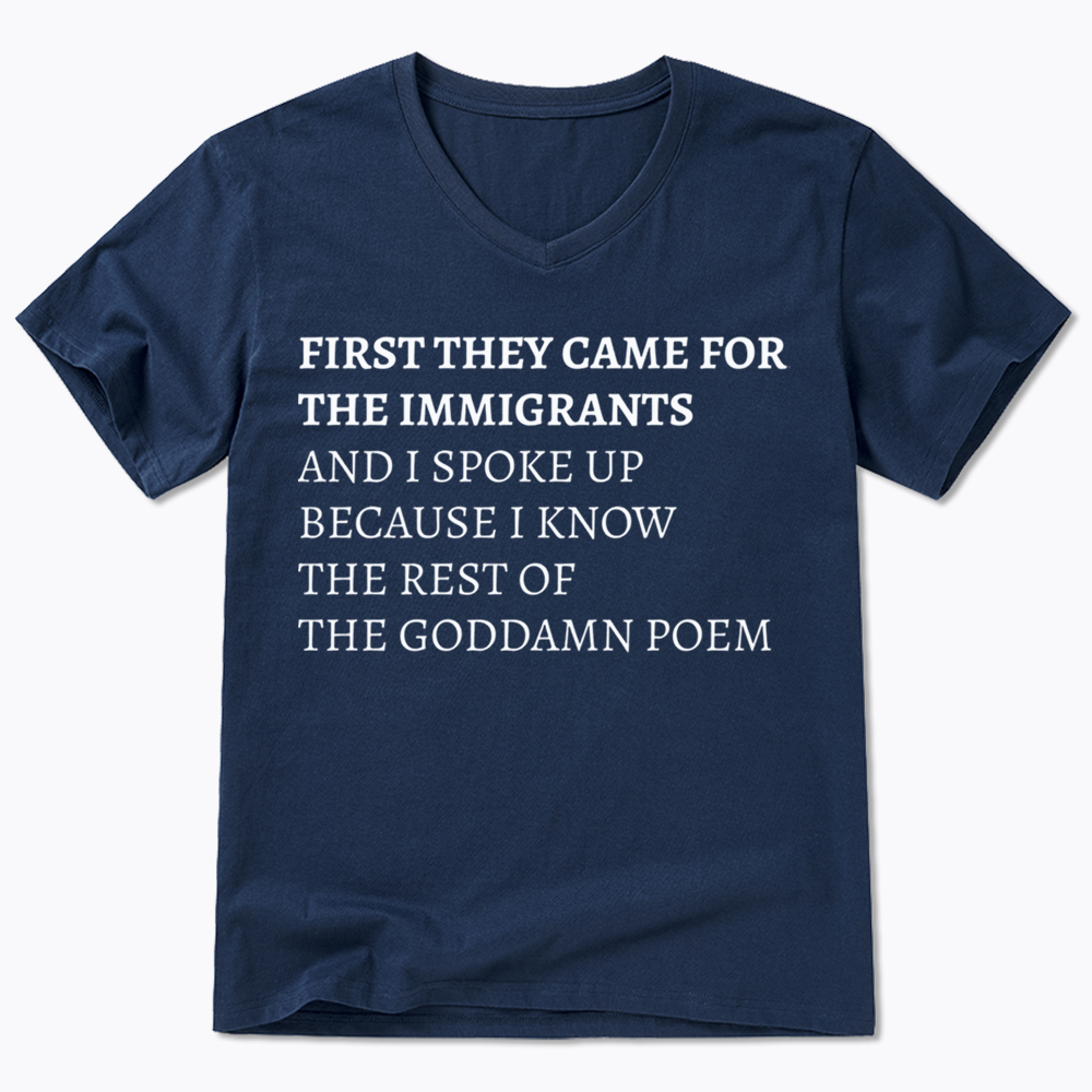 The Goddamn Poem V-Neck Classic T-Shirts