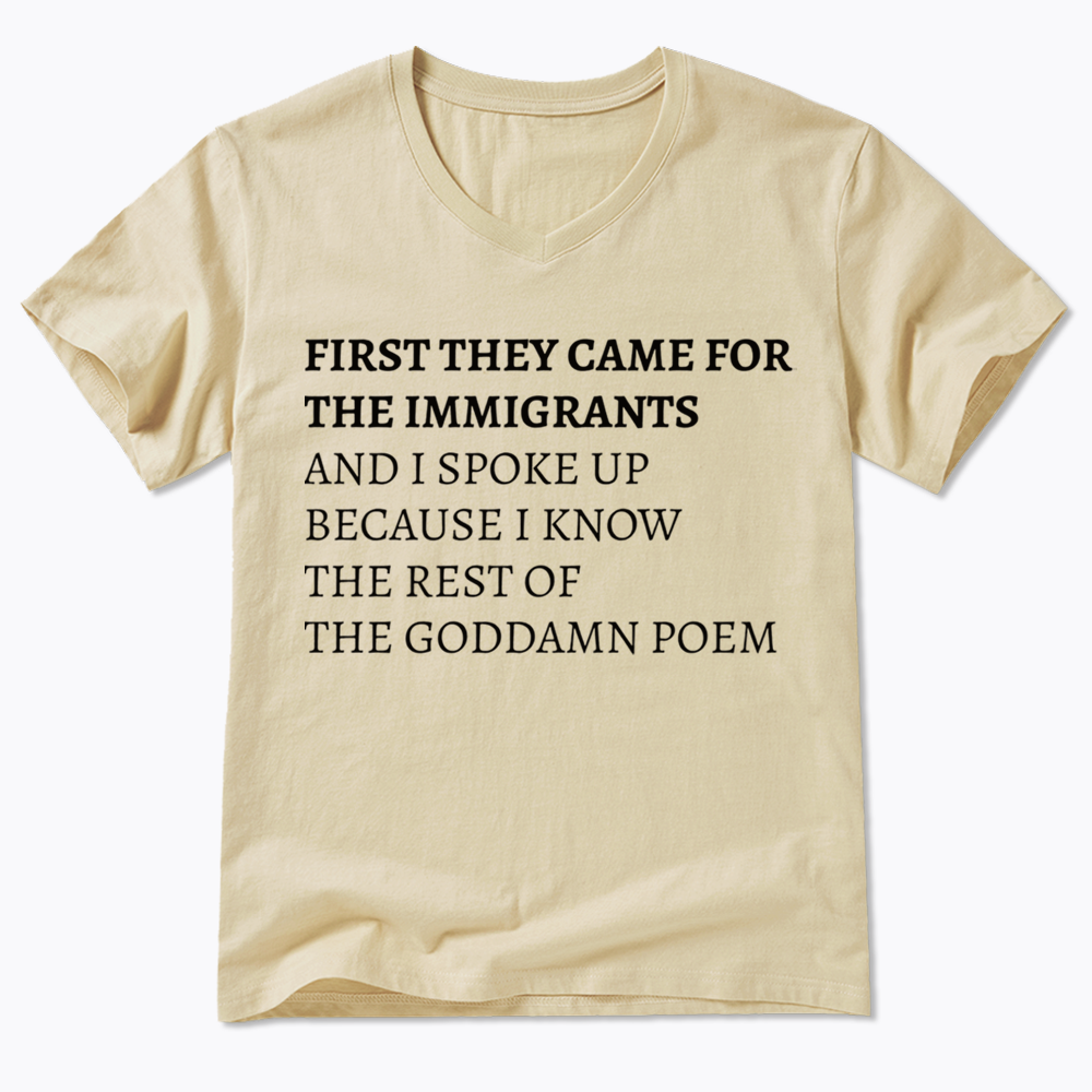 The Goddamn Poem V-Neck Classic T-Shirts
