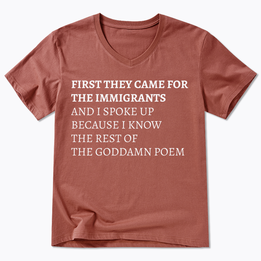 The Goddamn Poem V-Neck Classic T-Shirts
