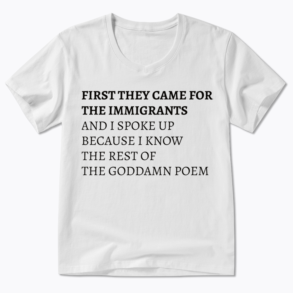 The Goddamn Poem V-Neck Classic T-Shirts