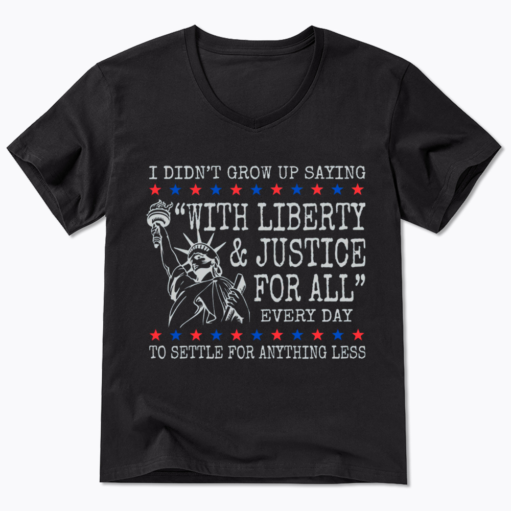 Liberty and Justice For All V-Neck Classic T-Shirt