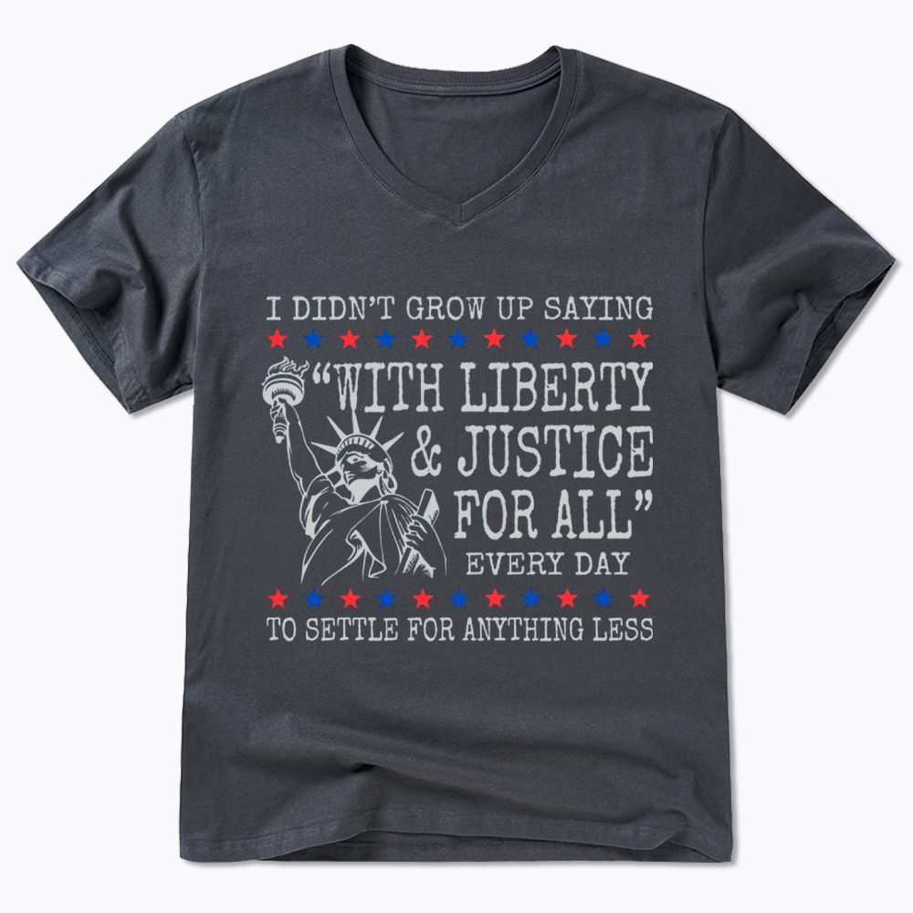 Liberty and Justice For All V-Neck Classic T-Shirt