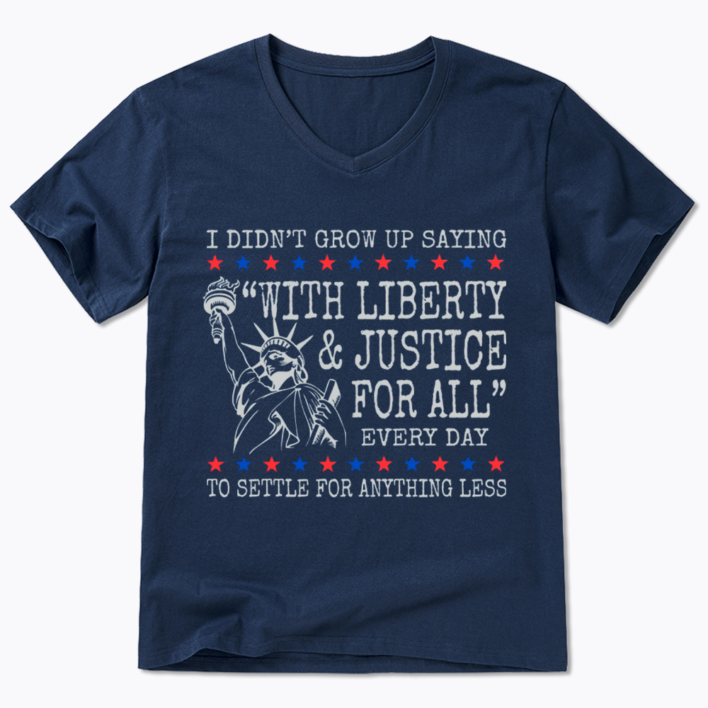 Liberty and Justice For All V-Neck Classic T-Shirt