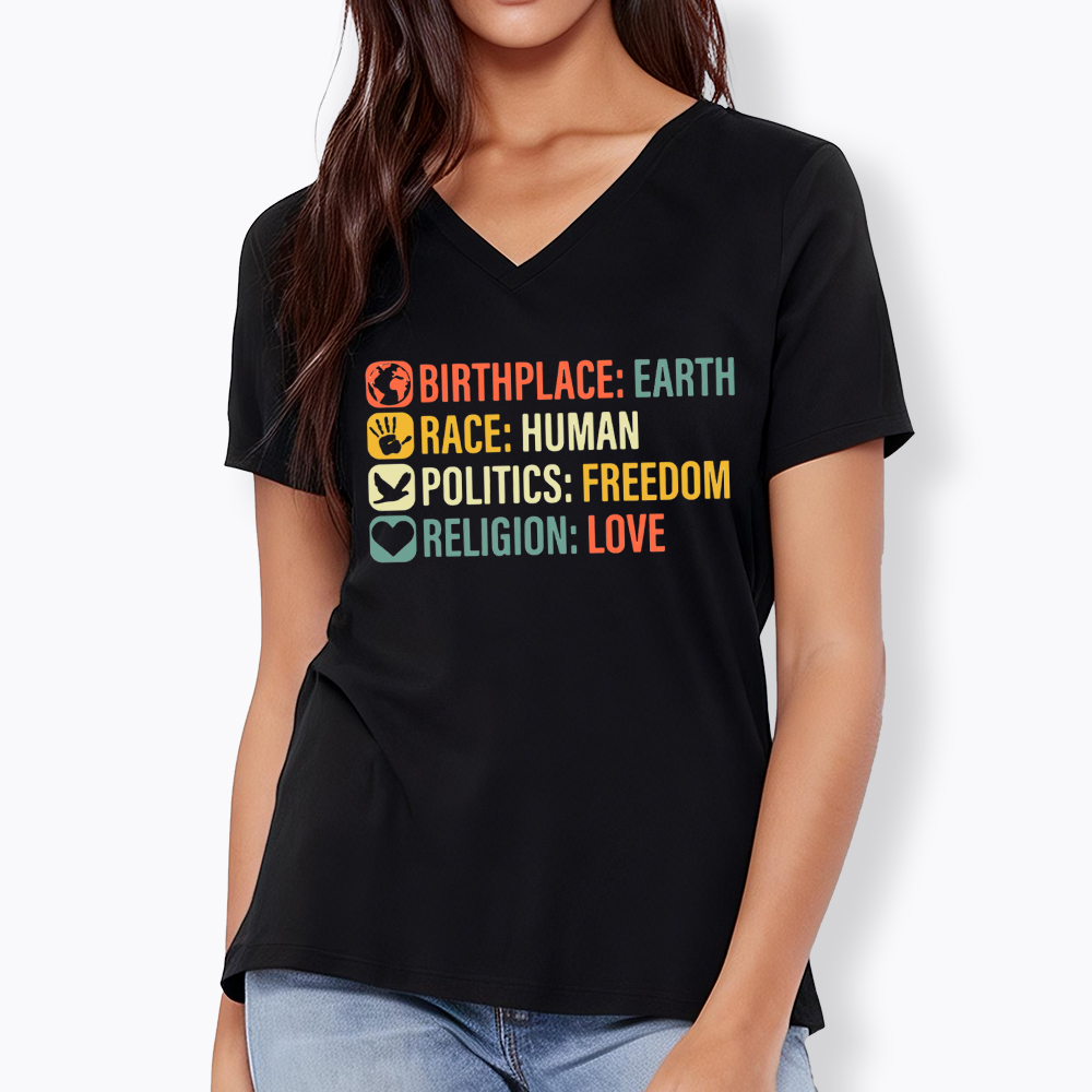 Equality, BLM, Human Rights V-Neck Classic T-Shirt