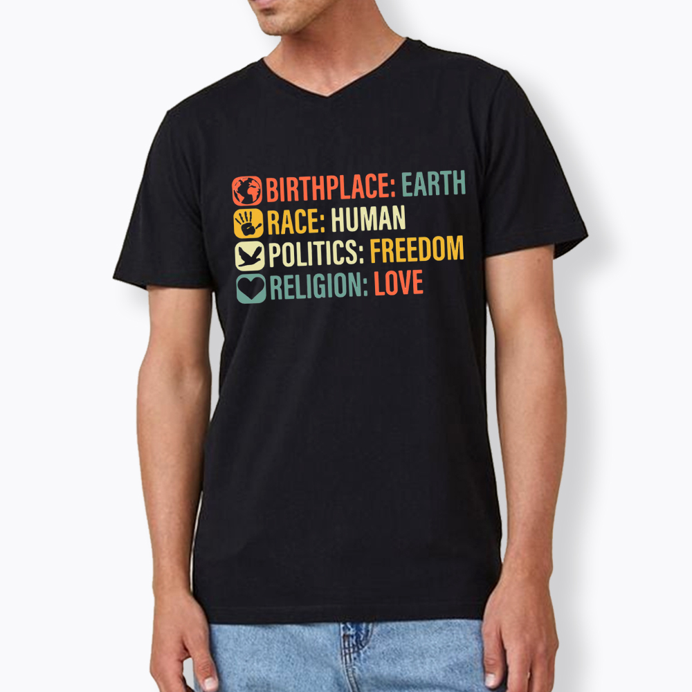 Equality, BLM, Human Rights V-Neck Classic T-Shirt