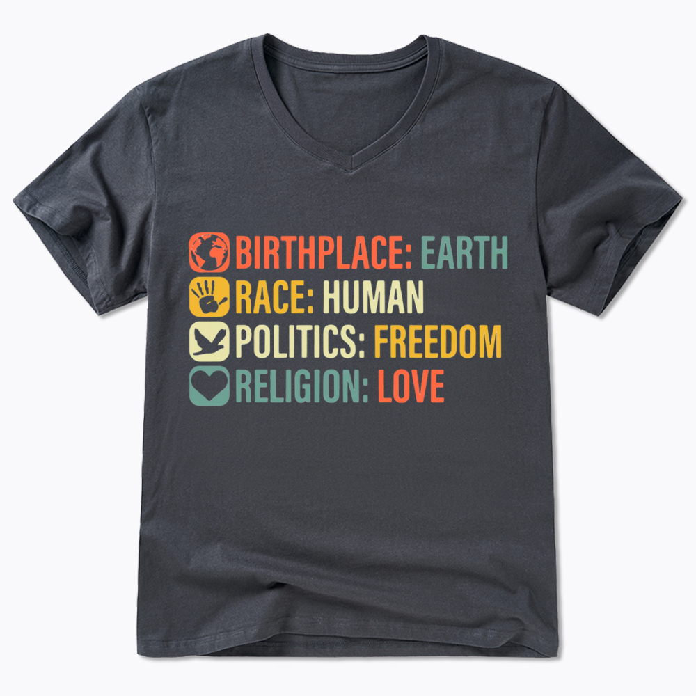 Equality, BLM, Human Rights V-Neck Classic T-Shirt