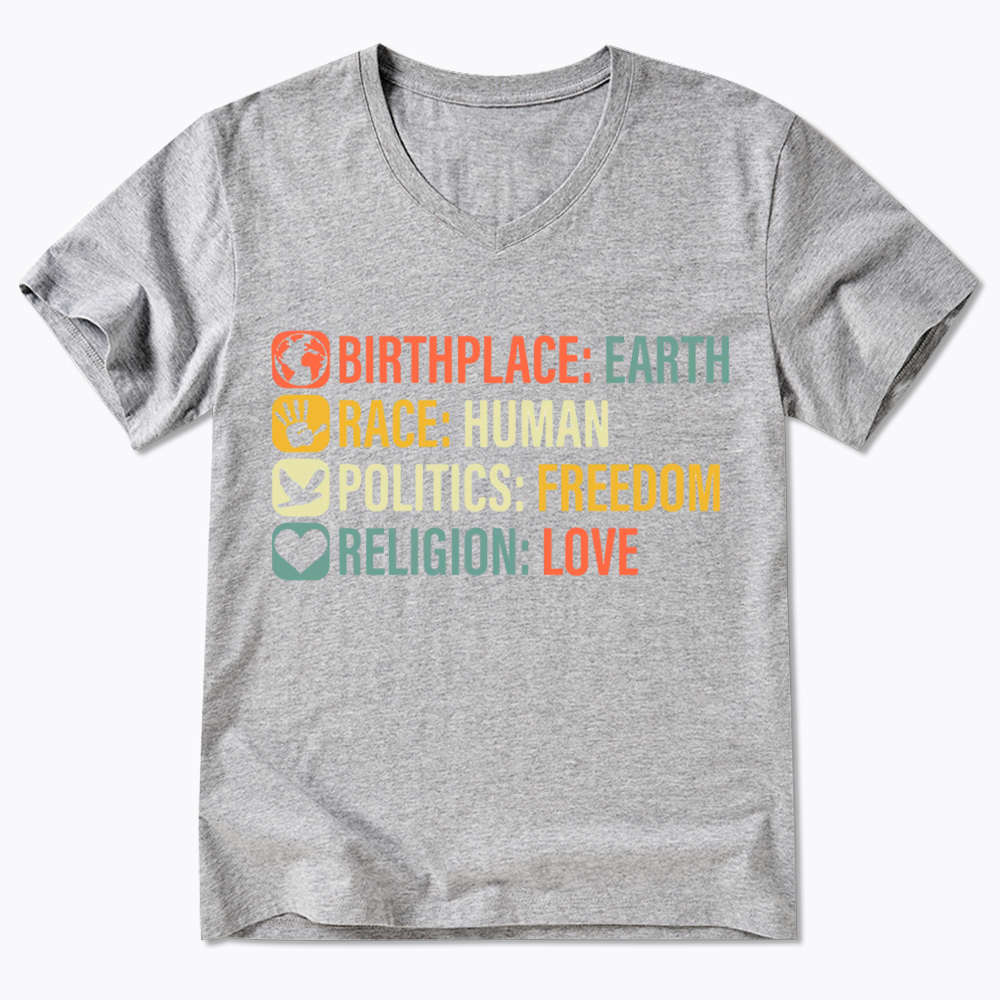 Equality, BLM, Human Rights V-Neck Classic T-Shirt