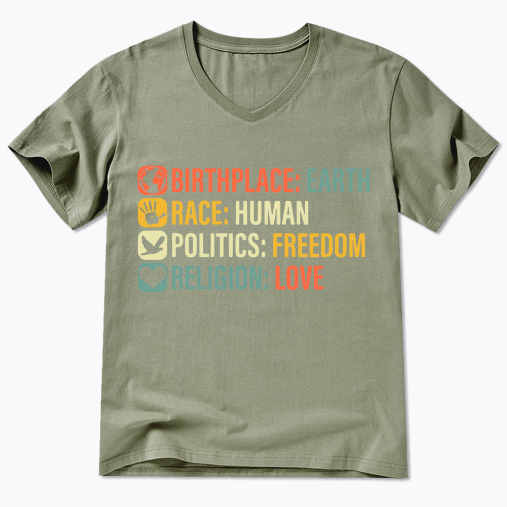 Equality, BLM, Human Rights V-Neck Classic T-Shirt