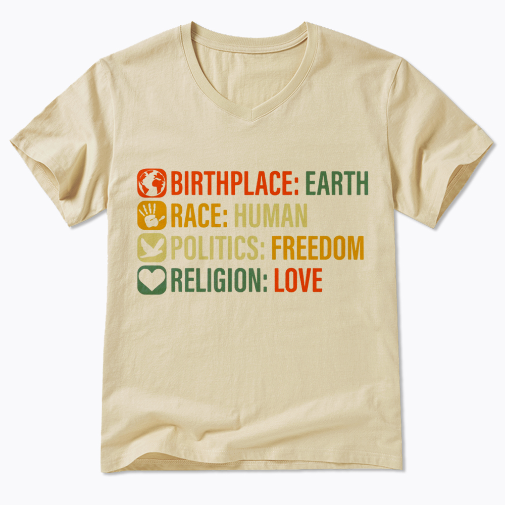 Equality, BLM, Human Rights V-Neck Classic T-Shirt