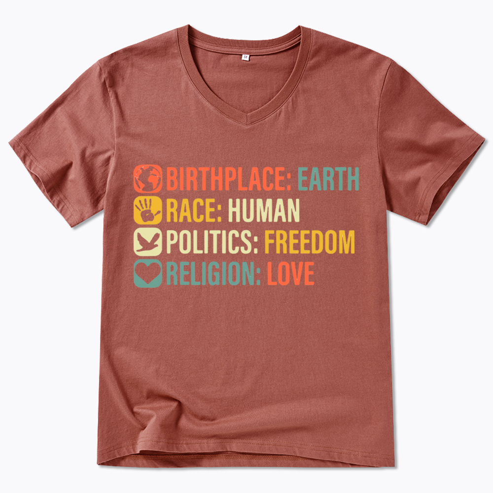 Equality, BLM, Human Rights V-Neck Classic T-Shirt