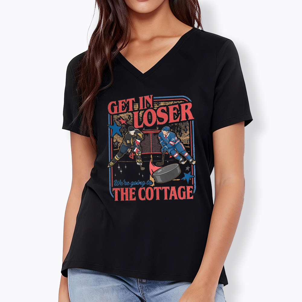 Get In Loser V-Neck Classic T-Shirt