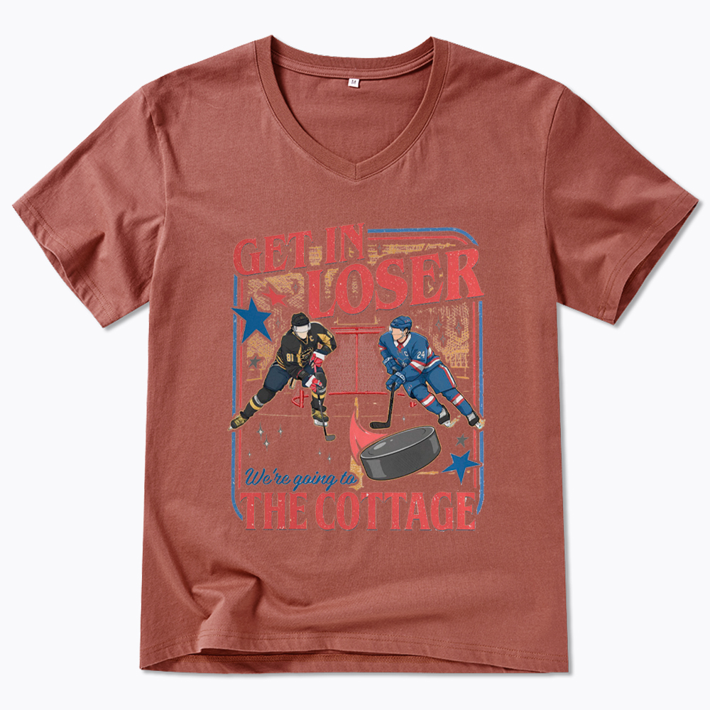 Get In Loser V-Neck Classic T-Shirt