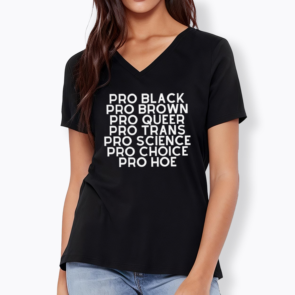 Pro Black Pro Hoe V-Neck Classic T-Shirt
