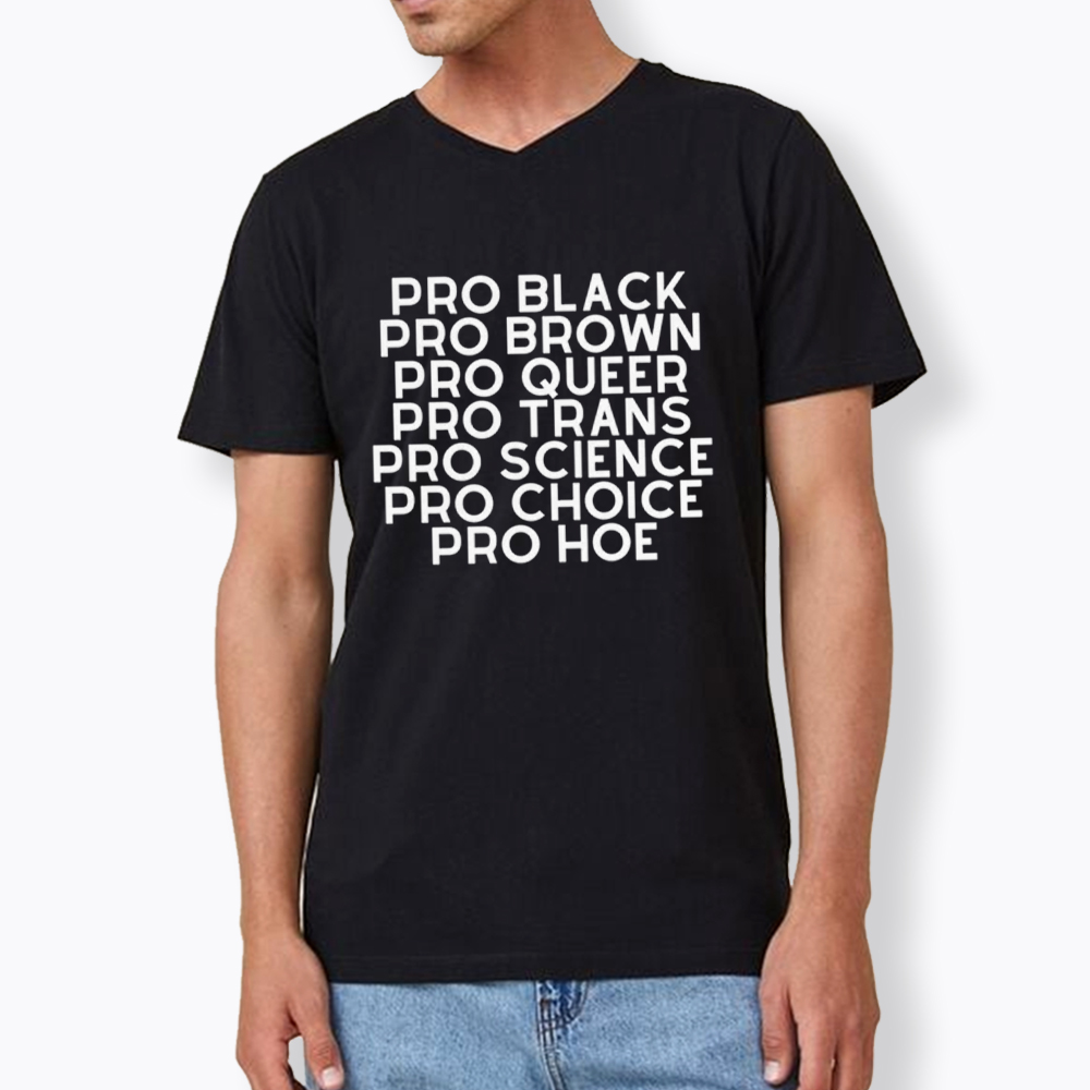 Pro Black Pro Hoe V-Neck Classic T-Shirt