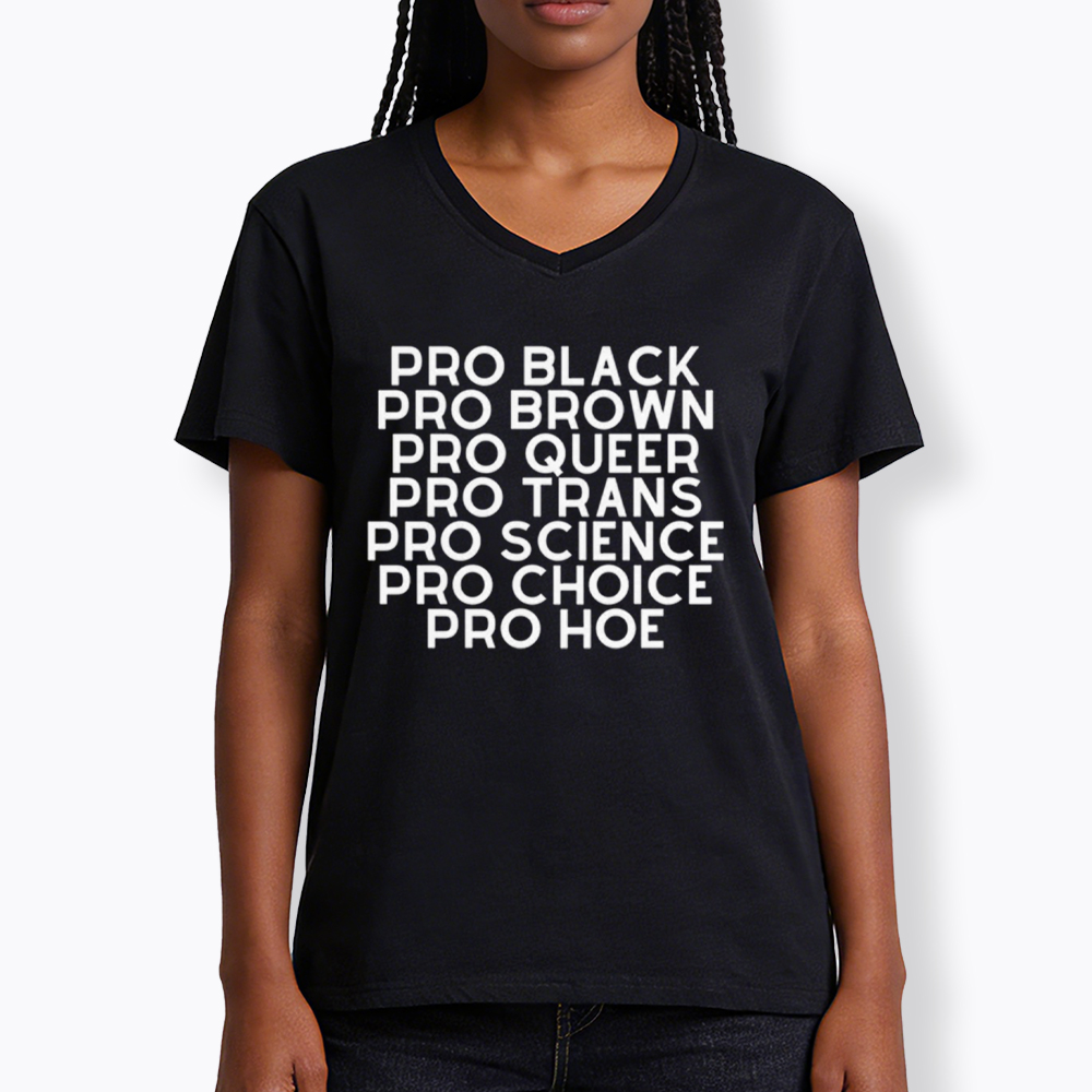 Pro Black Pro Hoe V-Neck Classic T-Shirt