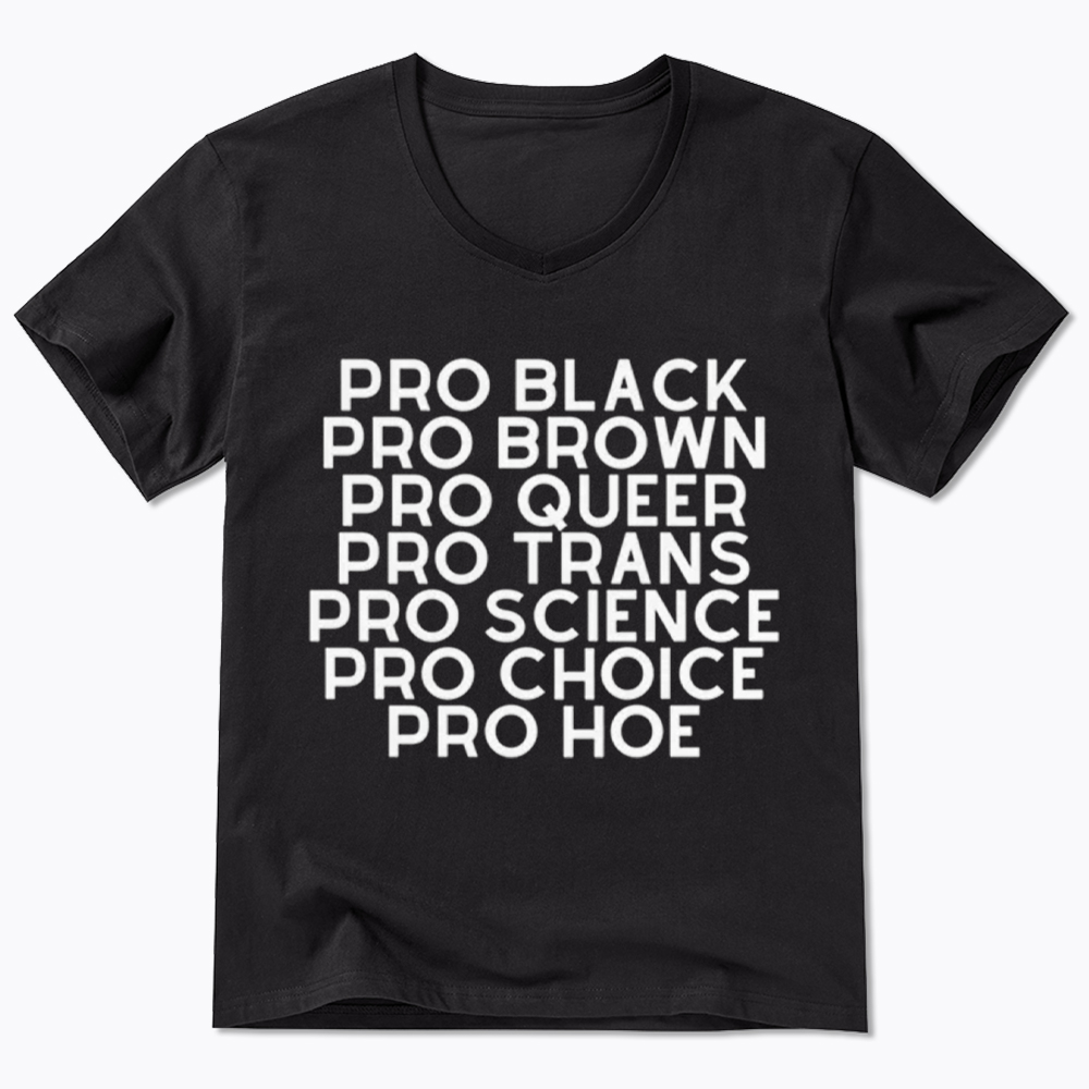 Pro Black Pro Hoe V-Neck Classic T-Shirt
