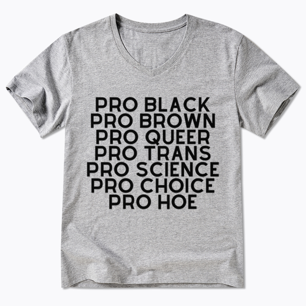 Pro Black Pro Hoe V-Neck Classic T-Shirt