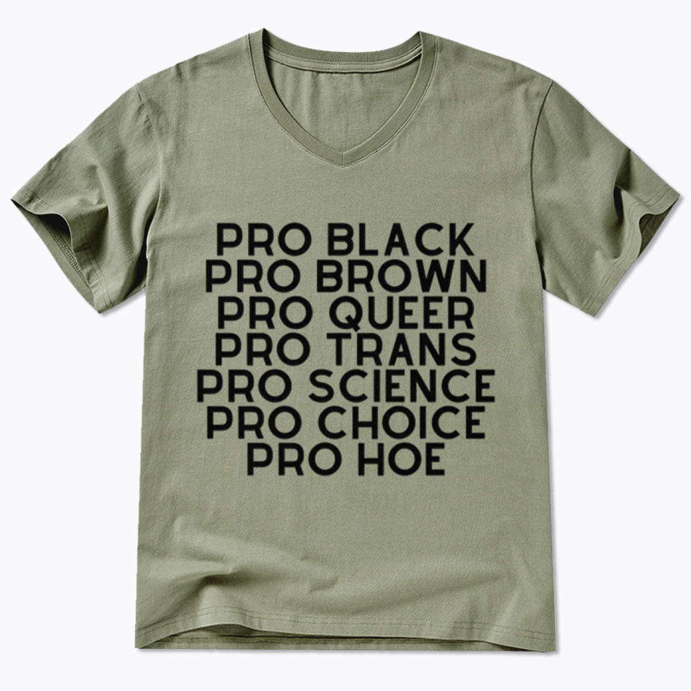 Pro Black Pro Hoe V-Neck Classic T-Shirt