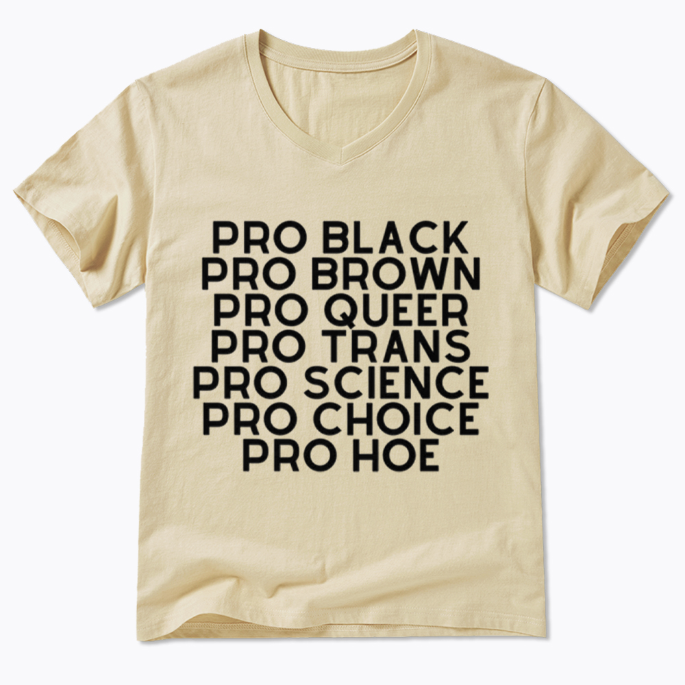Pro Black Pro Hoe V-Neck Classic T-Shirt