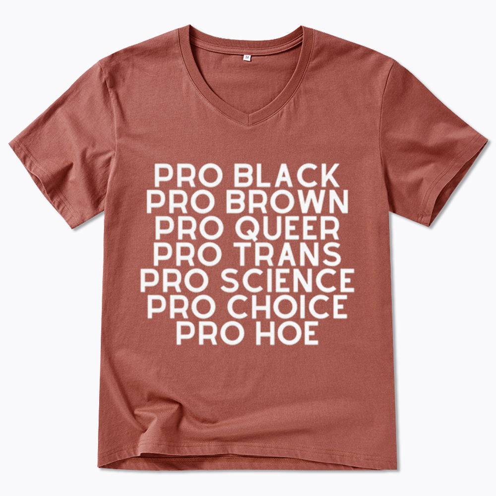 Pro Black Pro Hoe V-Neck Classic T-Shirt