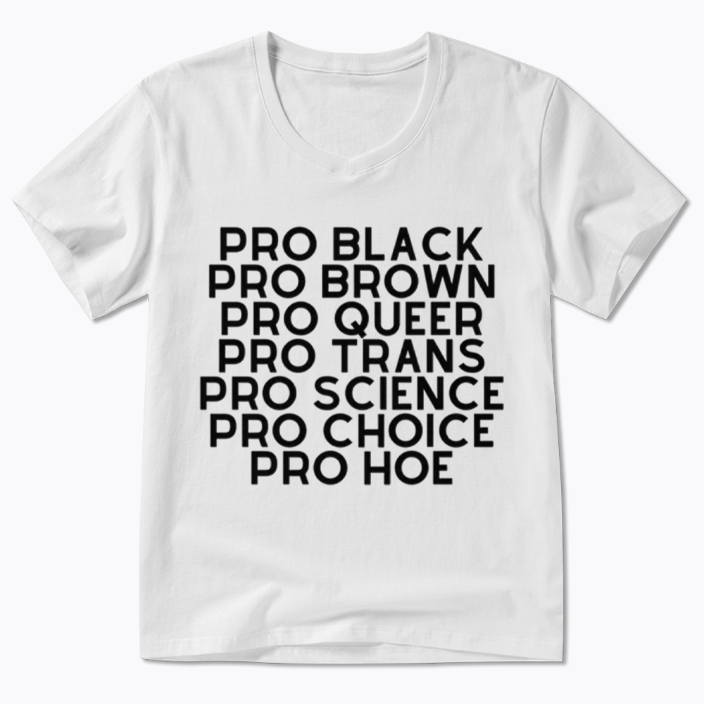 Pro Black Pro Hoe V-Neck Classic T-Shirt