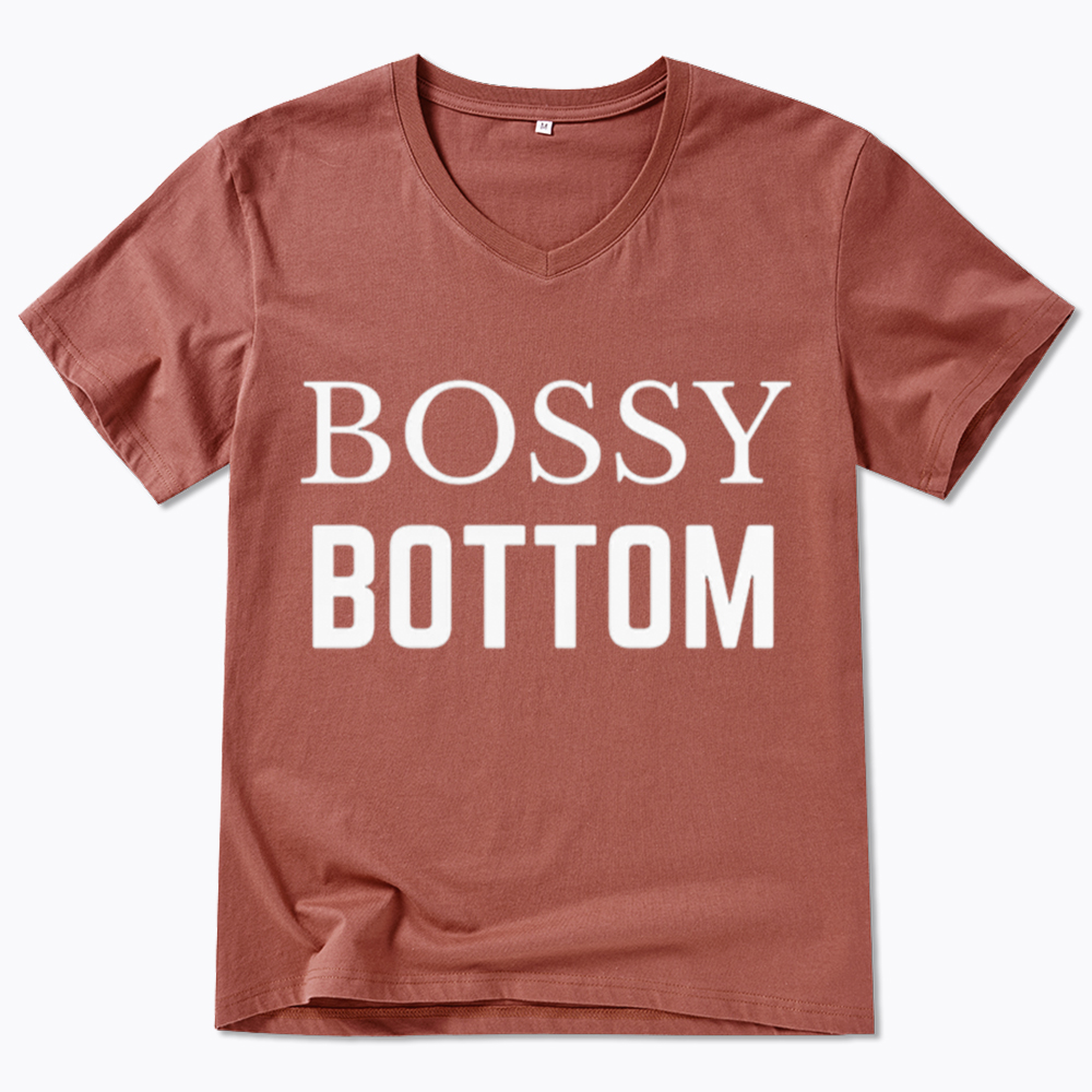 Bossy Bottom V-Neck Classic T-Shirt