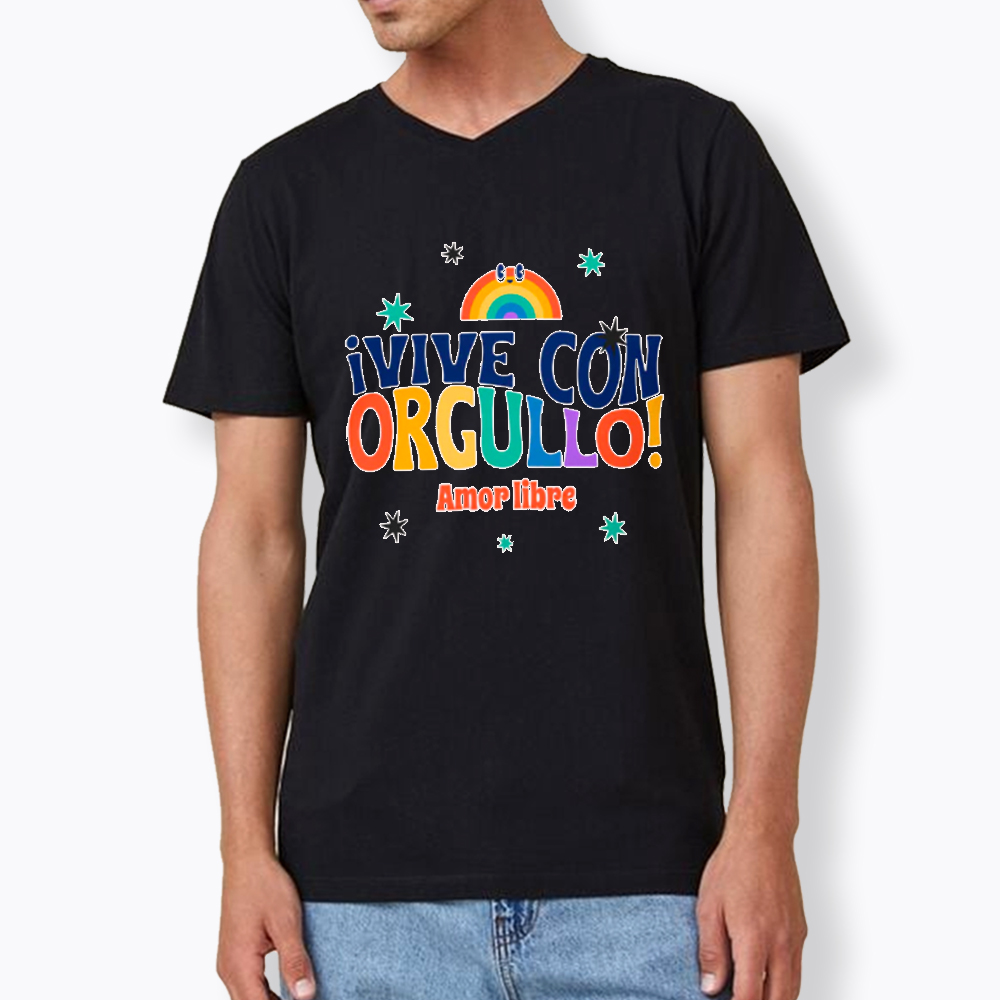 !Vive Con Orgullo! Amor Libre V-Neck Classic T-Shirt