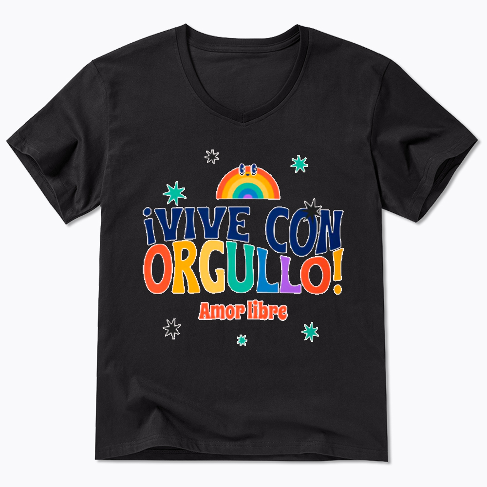 !Vive Con Orgullo! Amor Libre V-Neck Classic T-Shirt
